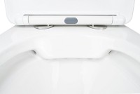 Унитаз-компакт напольный AZARIO Fretta Square AZ-5121 глянцевый белый