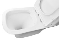 Унитаз-компакт напольный AZARIO Fretta Square AZ-5121 глянцевый белый