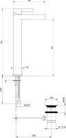 Смеситель для раковины Webert DoReMi DR830402015 хром