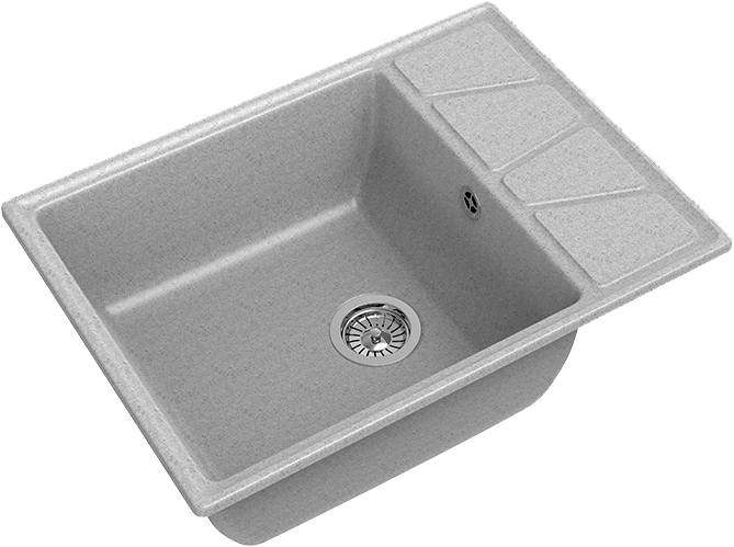 Мойка кухонная GranFest Vertex GF-V-680L серая