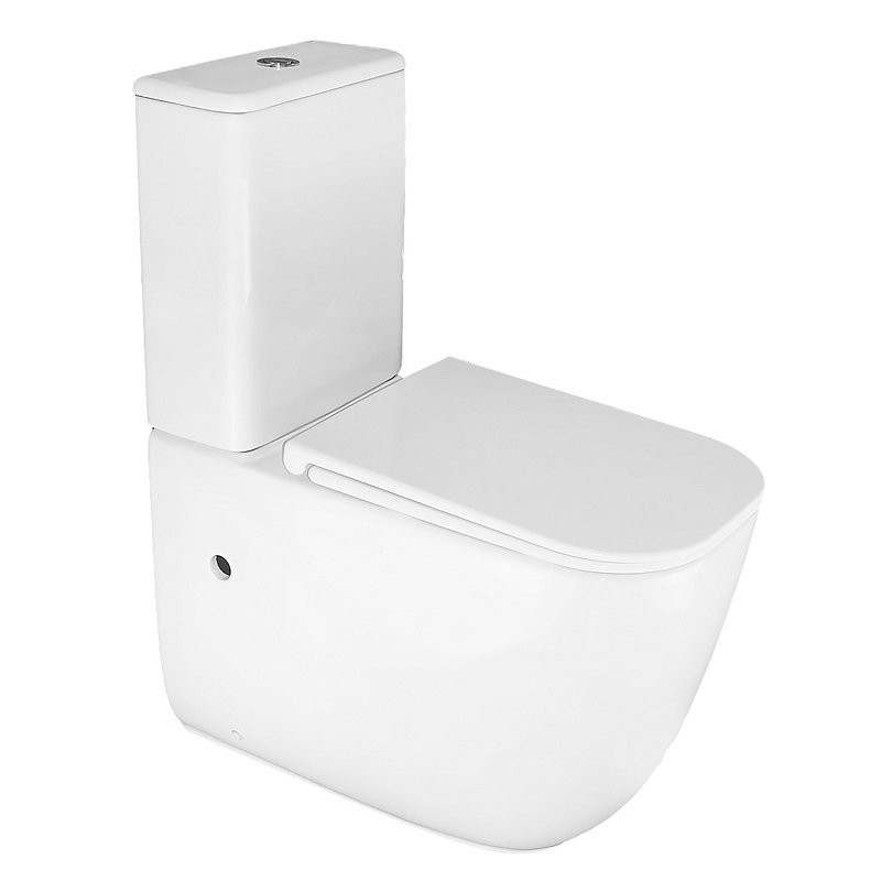 Унитаз-компакт напольный AZARIO Riano AZ-1305A с микролифтом, безободковый