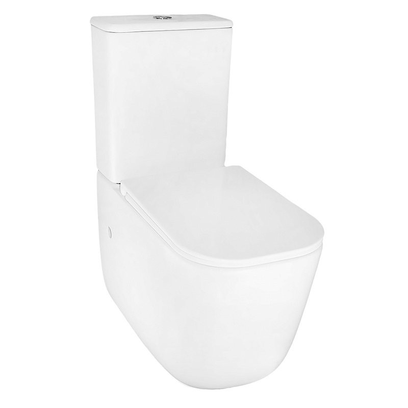 Унитаз-компакт напольный AZARIO Riano AZ-1305A с микролифтом, безободковый