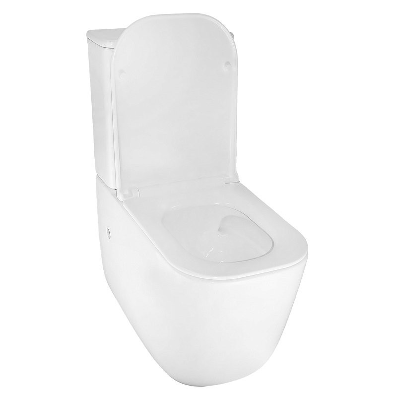 Унитаз-компакт напольный AZARIO Riano AZ-1305A с микролифтом, безободковый