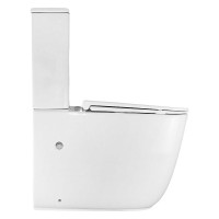 Унитаз-компакт напольный AZARIO Riano AZ-1305A с микролифтом, безободковый