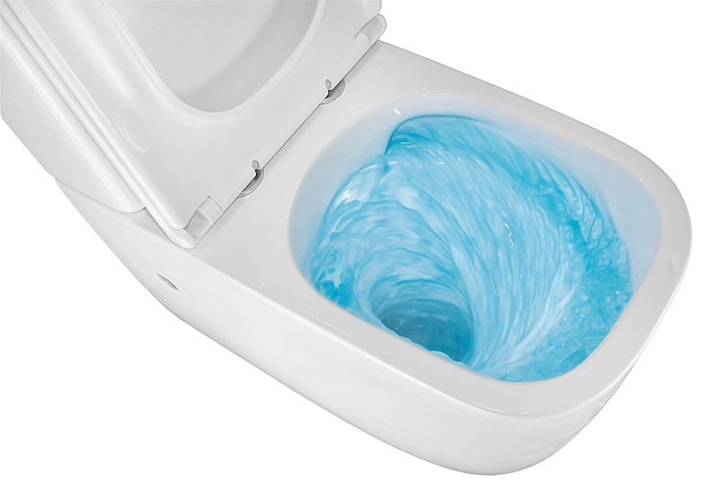 Унитаз-компакт напольный AZARIO Riano AZ-1305A с микролифтом, безободковый