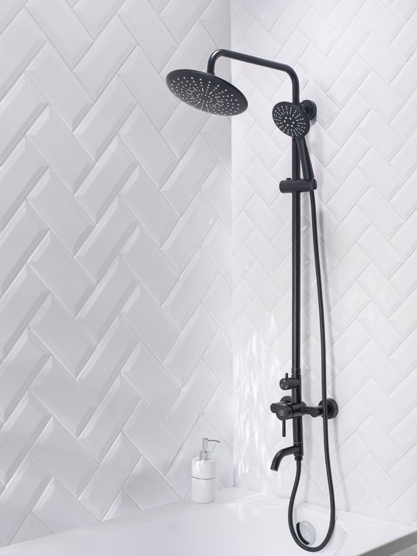 Душевая стойка РМС Sus124bl SUS124BL-009DK черная