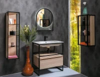 Тумба с раковиной Armadi Art Loft 80 light wood, напольная