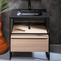 Тумба с раковиной Armadi Art Loft 80 light wood, напольная