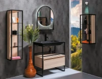 Тумба с раковиной Armadi Art Loft 80 light wood, напольная