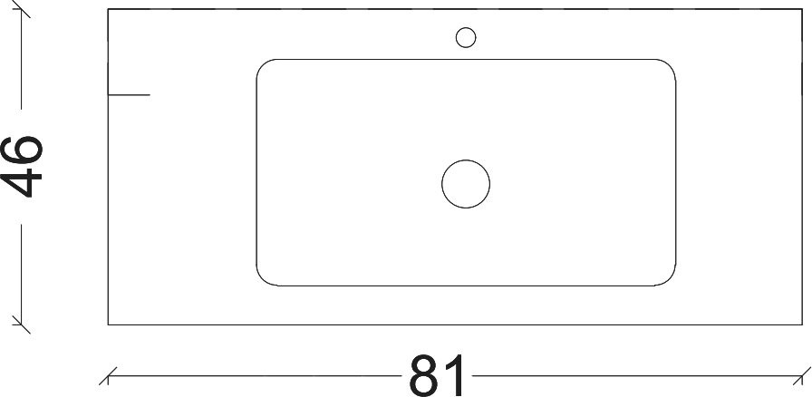 Тумба с раковиной Armadi Art Loft 80 light wood, напольная