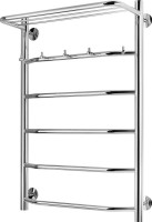 Полотенцесушитель водяной Secado Агата 1 KСП 85x55 см, глянцевый хром, лесенка, с полкой