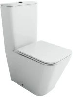 Унитаз-компакт напольный Ceramicanova Cubic Торнадо CN1803T с сиденьем микролифт, безободковый