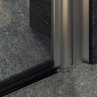 Душевая дверь в нишу Maybahglass MGD-424-5 99 см, профиль матовый хром, стекло прозрачное