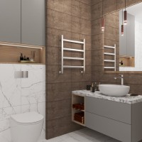 Полотенцесушитель водяной Grota Soffi 60x53, нержавеющая сталь