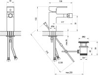 Смеситель для биде Ravak Chrome CR 055.00 Смеситель для биде Ravak Chrome CR 055.00