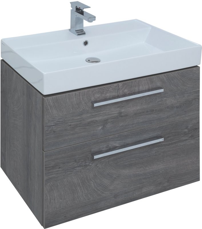 Мебель для ванной комнаты Aquanet Nova 75 дуб рошелье, ручки хром