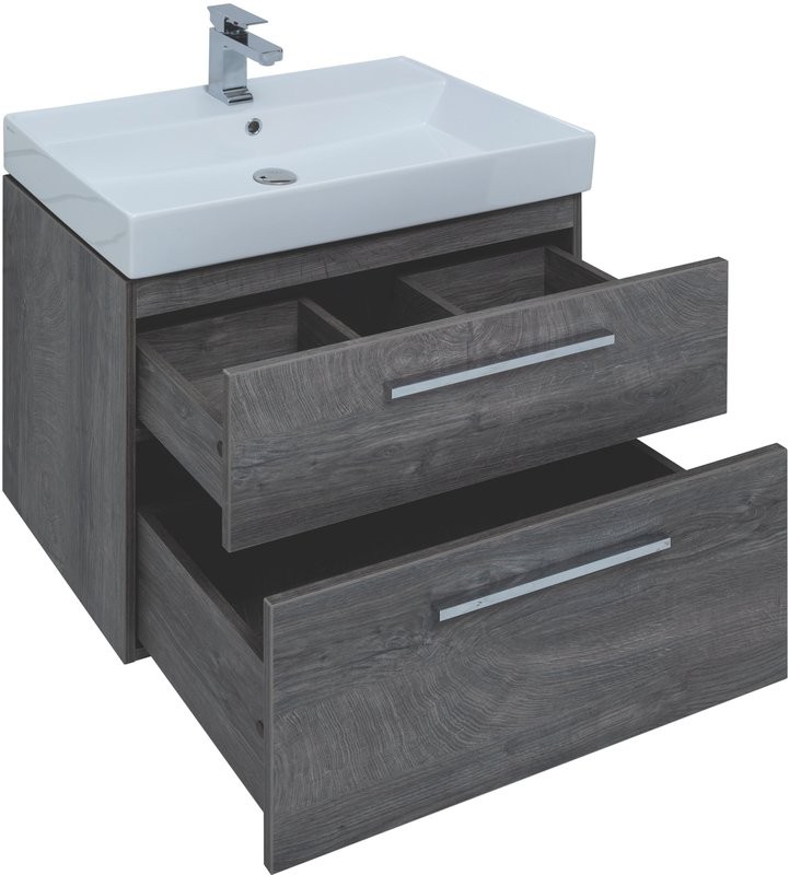 Мебель для ванной комнаты Aquanet Nova 75 дуб рошелье, ручки хром