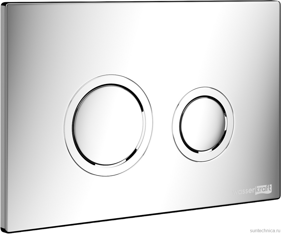 Система инсталляции для унитазов Wasserkraft Glan 66TLT.010.ME.WH.CH01 с кнопкой смыва хром