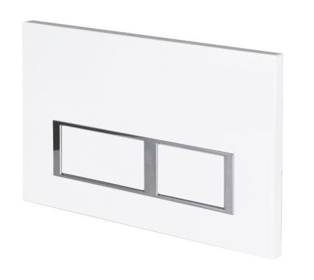 Комплект 3 в 1 Унитаз подвесной Esbano ESUPGARABM + Инсталляция Fram + Кнопка ESINPRK12GW цвет глянцевый белый