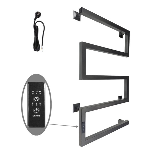 Полотенцесушитель электрический Altasan ШалимарПроф 80х50 графит