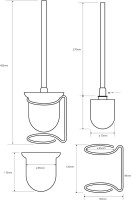 Набор Ершик Bemeta Omega + Держатель 104112012 chrome + Крючок Набор Ершик Bemeta Omega + Держатель 104112012 chrome + Крючок