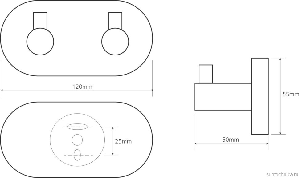 Набор Ершик Bemeta Omega + Держатель 104112012 chrome + Крючок