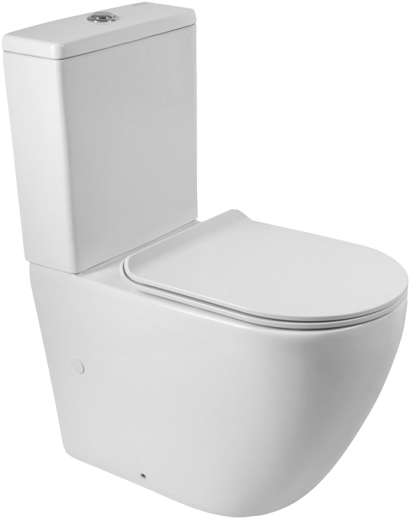 Унитаз-компакт напольный BelBagno Sfera-r BB2141CPR безободковый, крышка BB901SC с микролифтом, бачок BB2141T