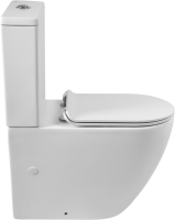 Унитаз-компакт напольный BelBagno Sfera-r BB2141CPR безободковый, крышка BB901SC с микролифтом, бачок BB2141T