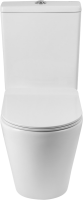 Унитаз-компакт напольный BelBagno Sfera-r BB2141CPR безободковый, крышка BB901SC с микролифтом, бачок BB2141T