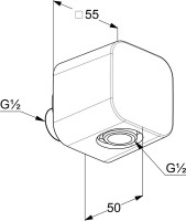 Шланговое подключение Kludi A-QA 6554005-00 хром