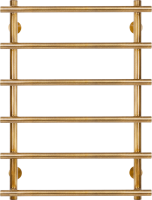 Полотенцесушитель электрический Secado Турин 1 L 85x60 см, подключение слева, бронза, лесенка, латунь