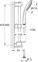 Душевой гарнитур Grohe Euphoria 110 Duo 27230001