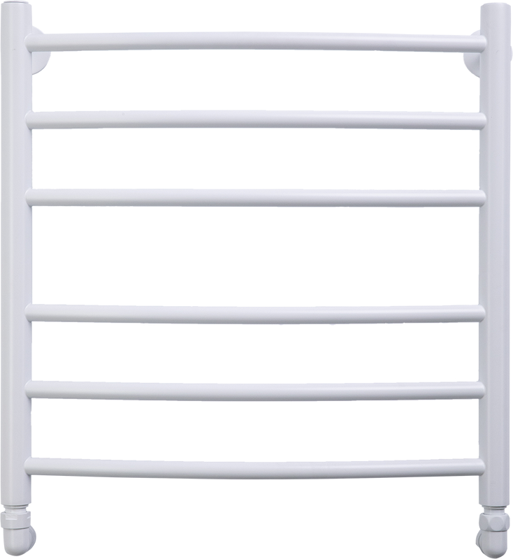 Полотенцесушитель водяной Comfysan Noumi W-6 60х50 60x55 см, матовый белый, лесенка