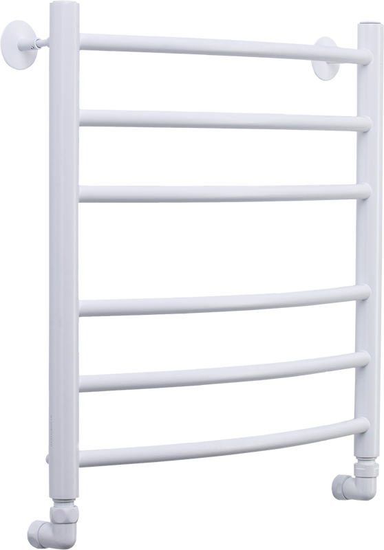 Полотенцесушитель водяной Comfysan Noumi W-6 60х50 60x55 см, матовый белый, лесенка