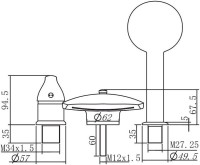 Смеситель на борт ванны Aquanet Practic AF111-63B