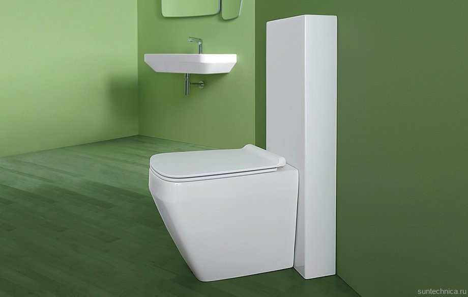 Унитаз приставной напольный Simas Baden Baden BB01bi безободковый, с микролифтом