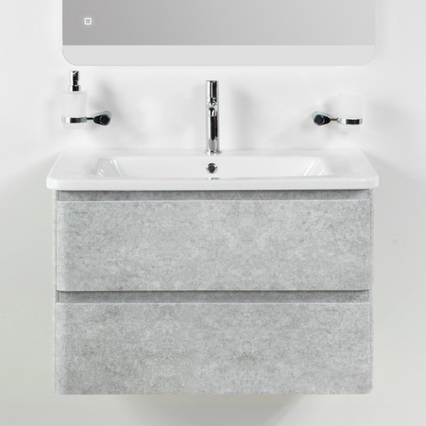 Тумба с раковиной BelBagno Albano-Cer 80 подвесная, cemento verona grigio