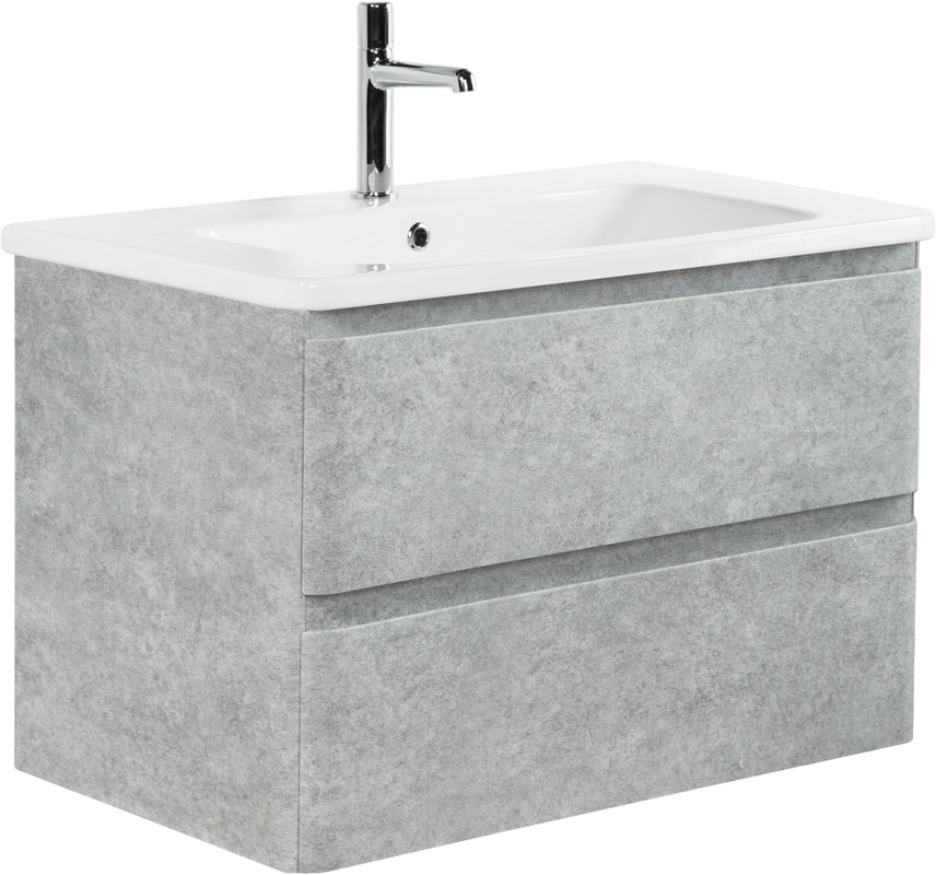 Тумба с раковиной BelBagno Albano-Cer 80 подвесная, cemento verona grigio