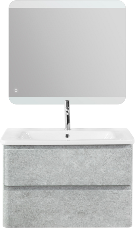 Тумба с раковиной BelBagno Albano-Cer 80 подвесная, cemento verona grigio
