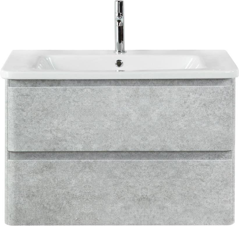 Тумба с раковиной BelBagno Albano-Cer 80 подвесная, cemento verona grigio