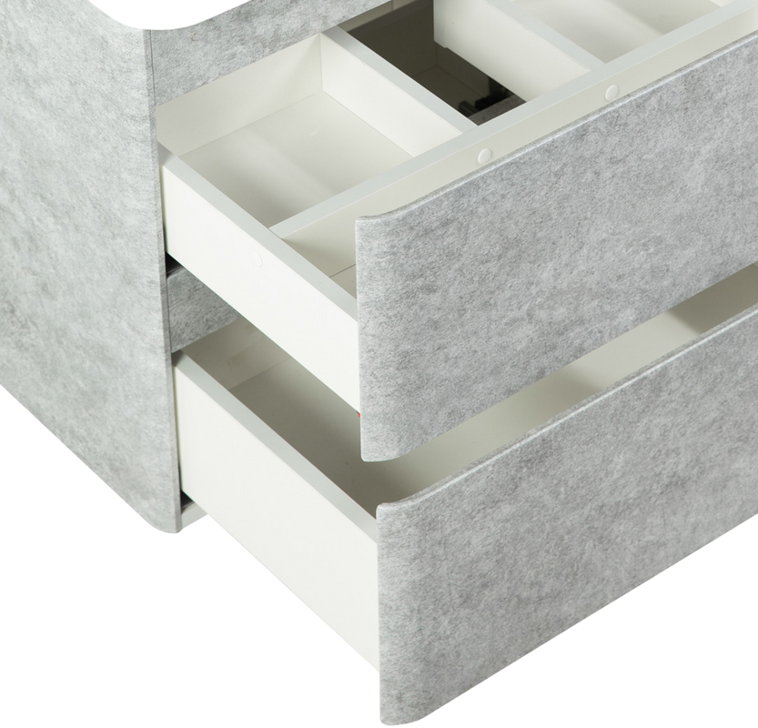 Тумба с раковиной BelBagno Albano-Cer 80 подвесная, cemento verona grigio