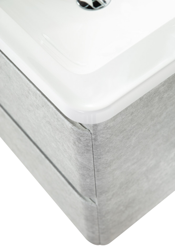 Тумба с раковиной BelBagno Albano-Cer 80 подвесная, cemento verona grigio