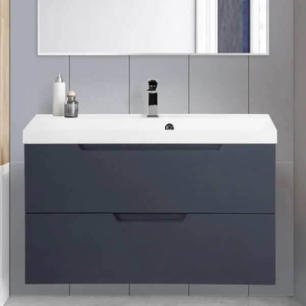 Тумба под раковину BelBagno Vittoria 90 подвесная, grigio opaco