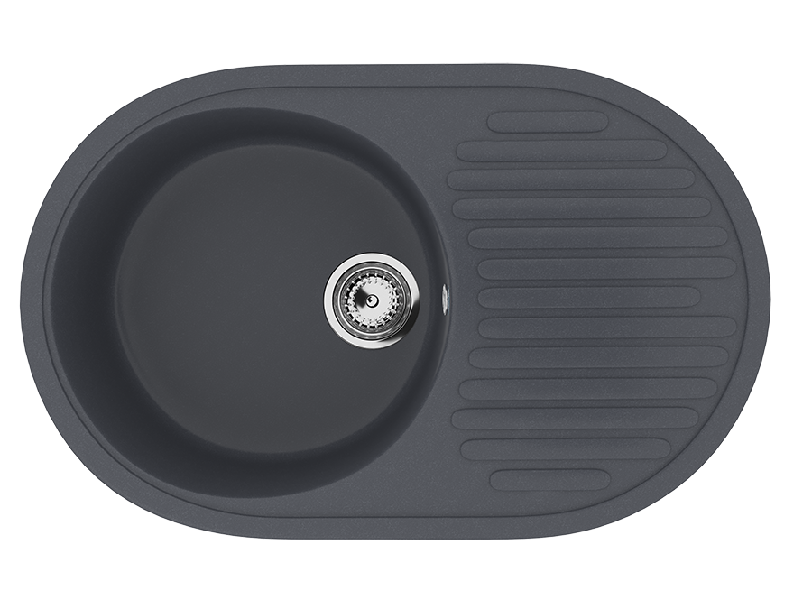 Мойка кухонная Ulgran U-107 -343 антрацит