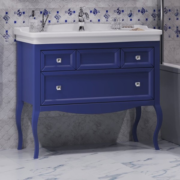 Тумба с раковиной Opadiris Валери 105 сапфир