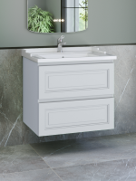 Тумба с раковиной Caprigo Wales 70 матовая белая