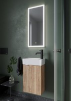 Мебель для ванной комнаты Sancos Mini 35 R подвесная, дуб галифакс натуральный