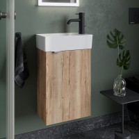 Мебель для ванной комнаты Sancos Mini 35 R подвесная, дуб галифакс натуральный