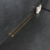 Душевой трап (лоток) Boheme Infinity 80 см, золото