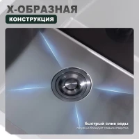 Кухонная мойка Splenka S703.7050.09, графит Кухонная мойка Splenka S703.7050.09, графит